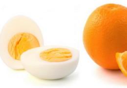อาหารไข่และส้มเพื่อลดน้ำหนัก อาหารไข่และส้ม